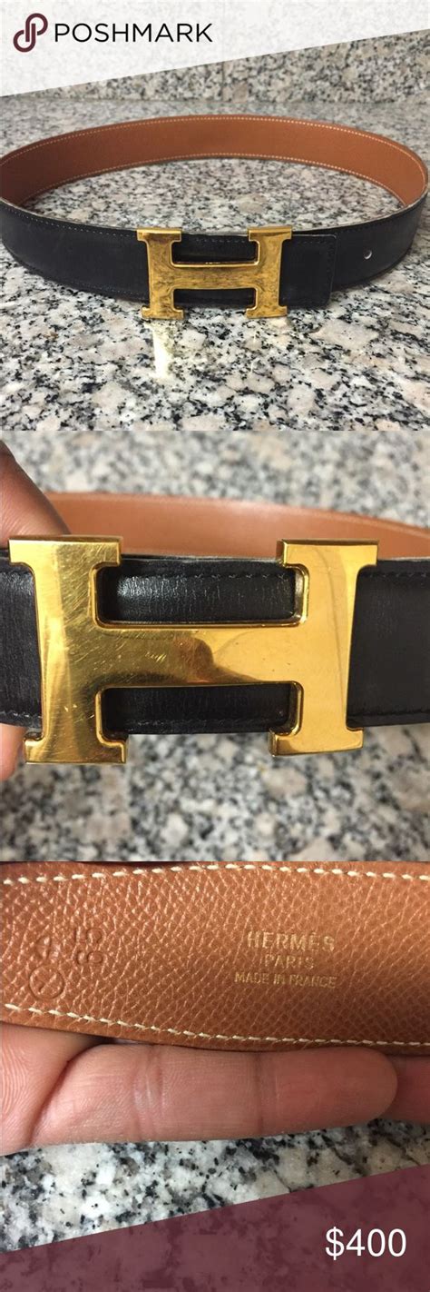 authentic Hermes reversible belt